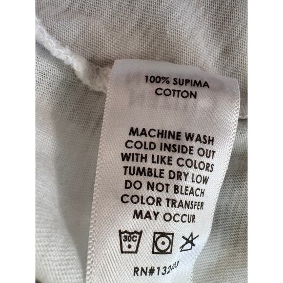 New COTTON CITIZEN Women's White Standard V Neck Tee Size M - Picture 9 of 10